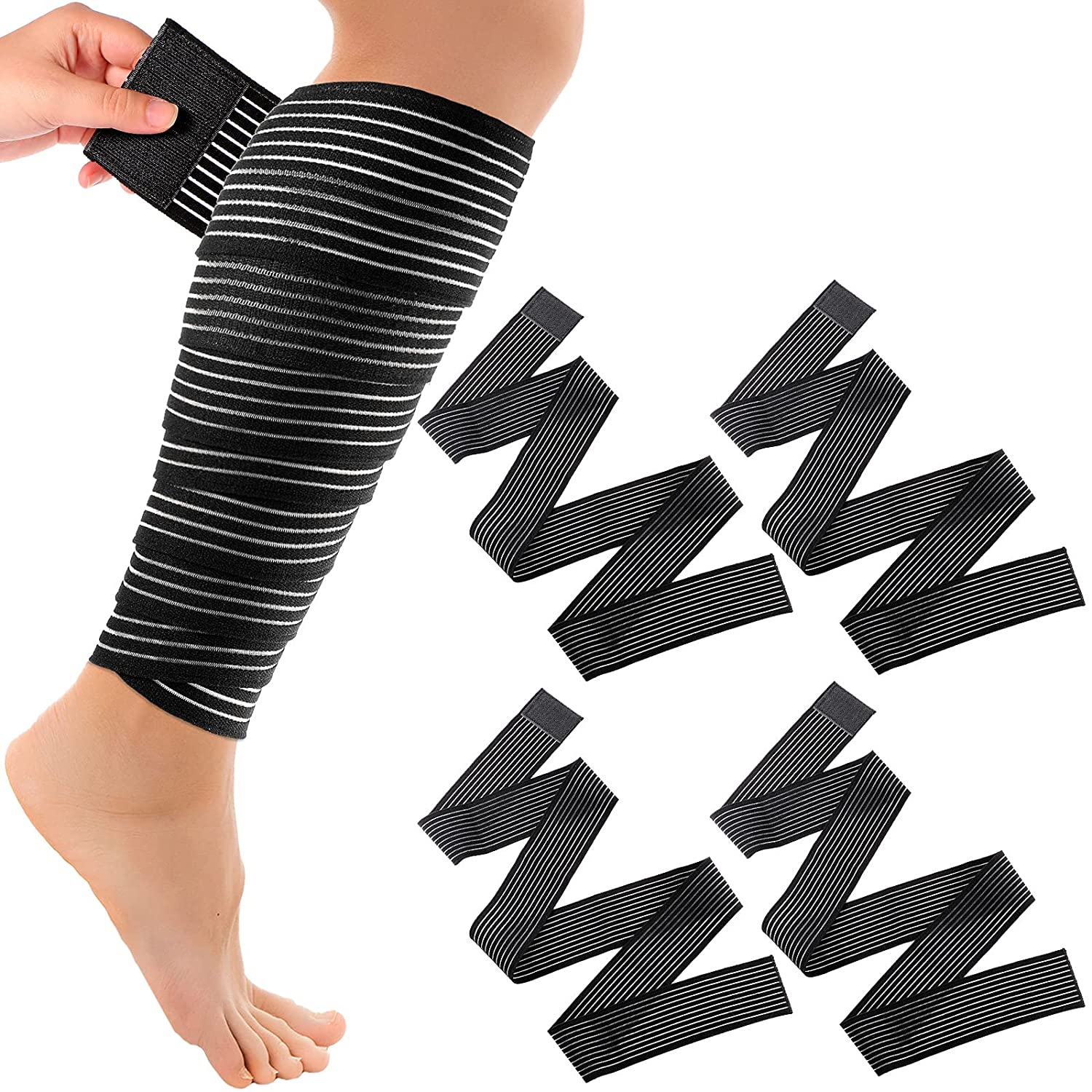Supporto elastico sportivo regolabile traspirante per il ginocchio